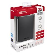 Toshiba HDTB305EK3AA 500GB Canvio Basics USB 3.0 2.5" Ext HDD - Black 